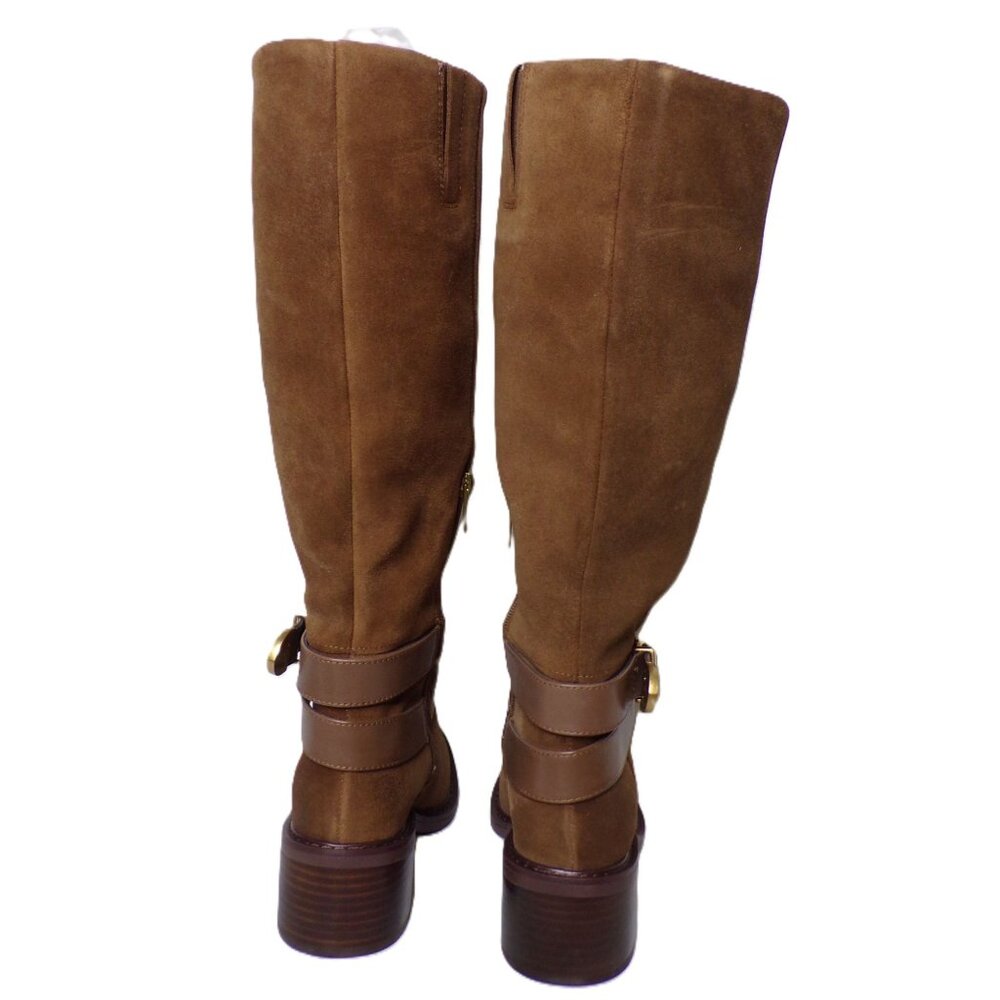 🆕 VINCE CAMUTO Gini Tall Knee High Riding Boot 7.5 Brown Suede - Picture 9 of 15